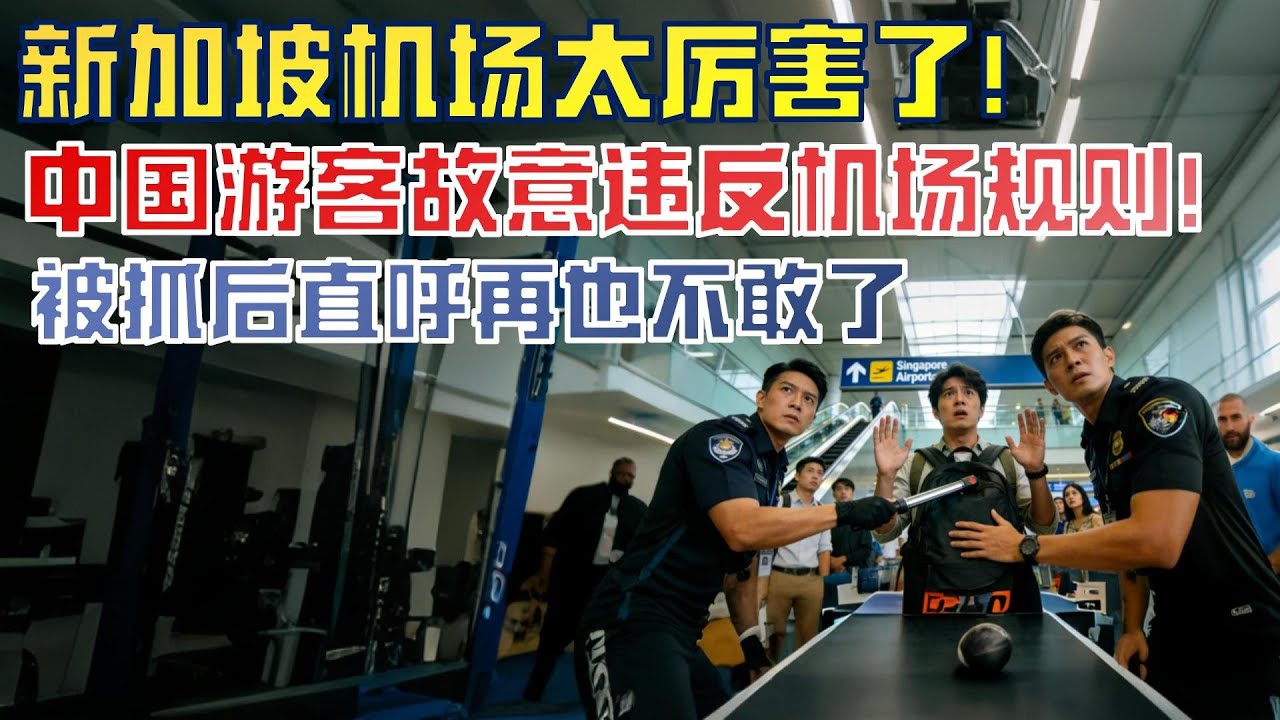 新加坡樟宜机场太厉害了！中国游客故意违反规则，海关根本不商量！
