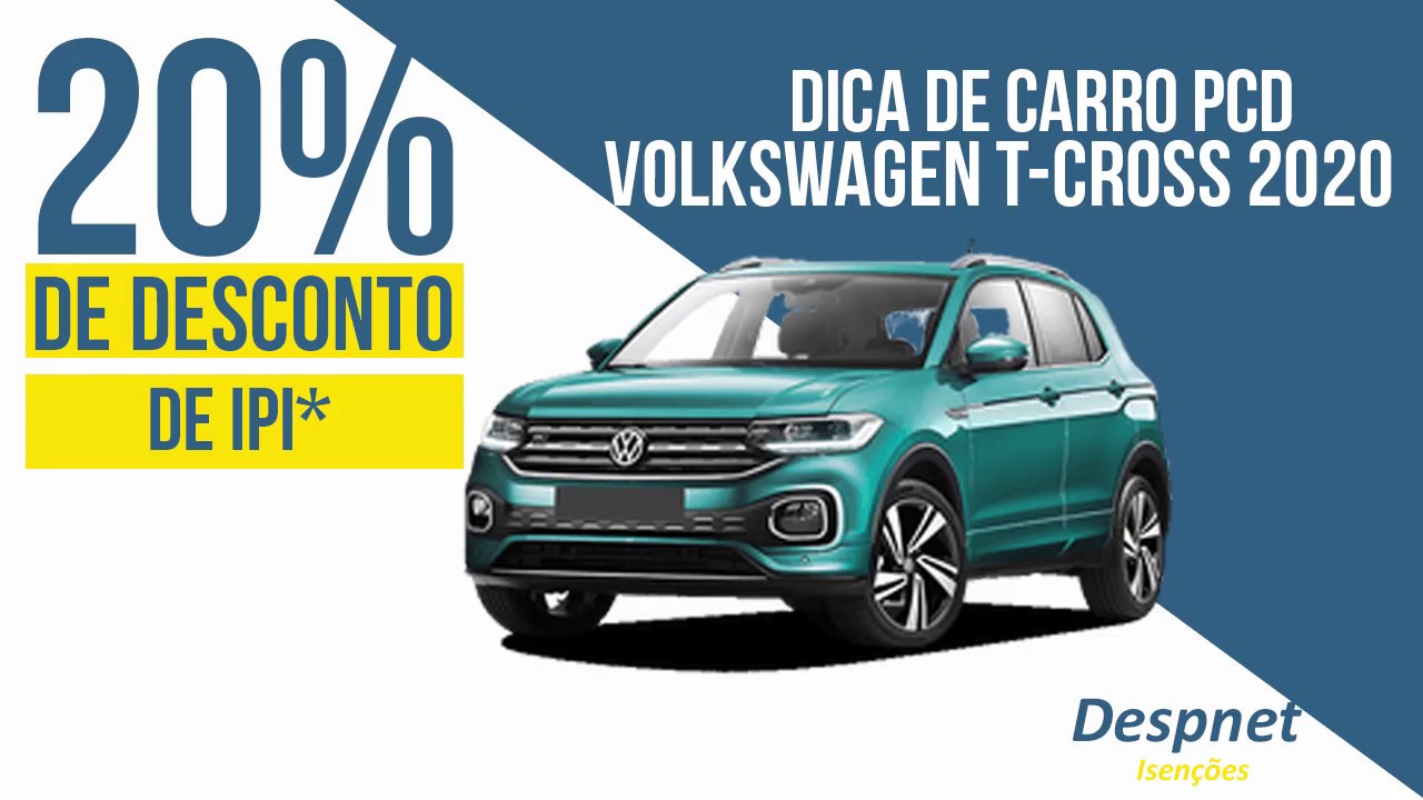 CARRO PCD | VW T CROSS 2020