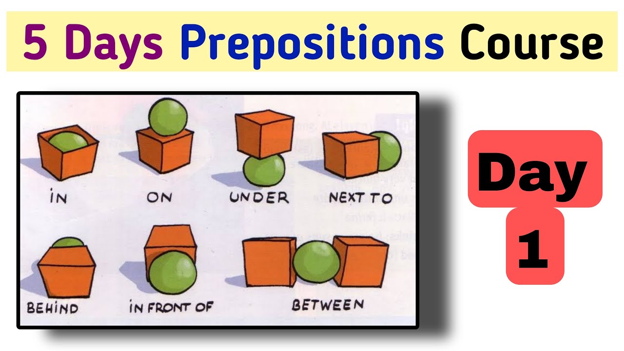 ON, OVER, UPON, ABOVE || 5 Days Prepositions Course in Hindi