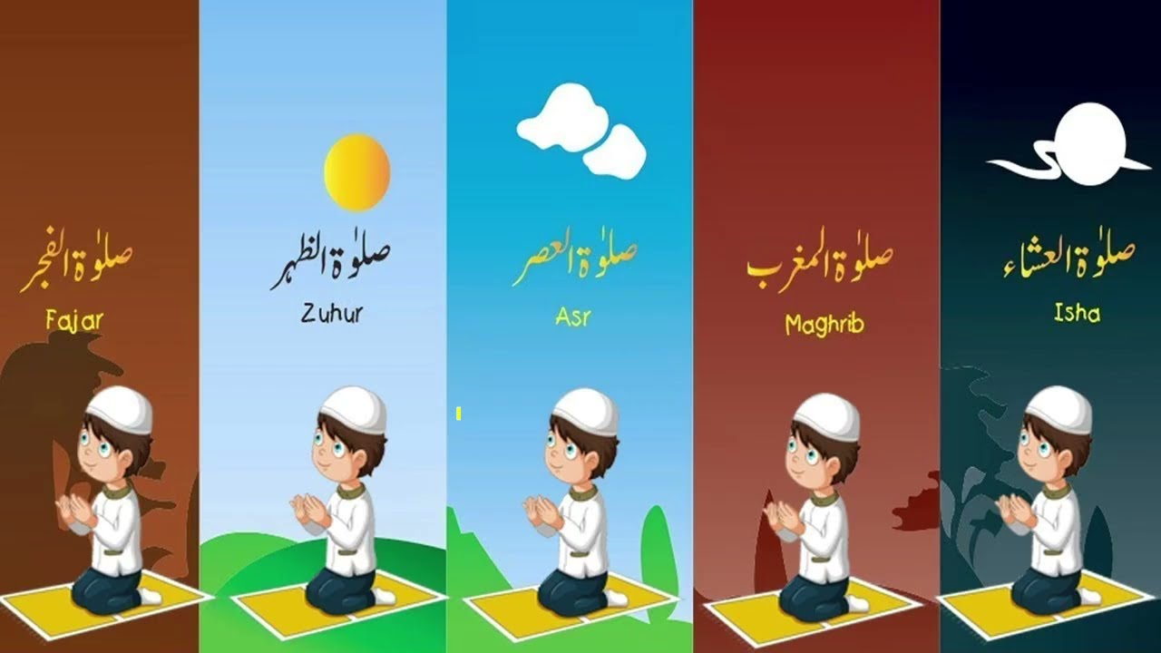 الصلوات الخمس - التربية الإسلامية - الصف الثاني أ+ب -روزاليا حاج ياسينِ