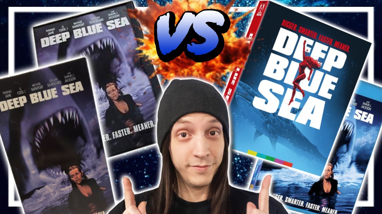 Deep Blue Sea VHS VS DVD VS Blu-Ray VS 4K UHD