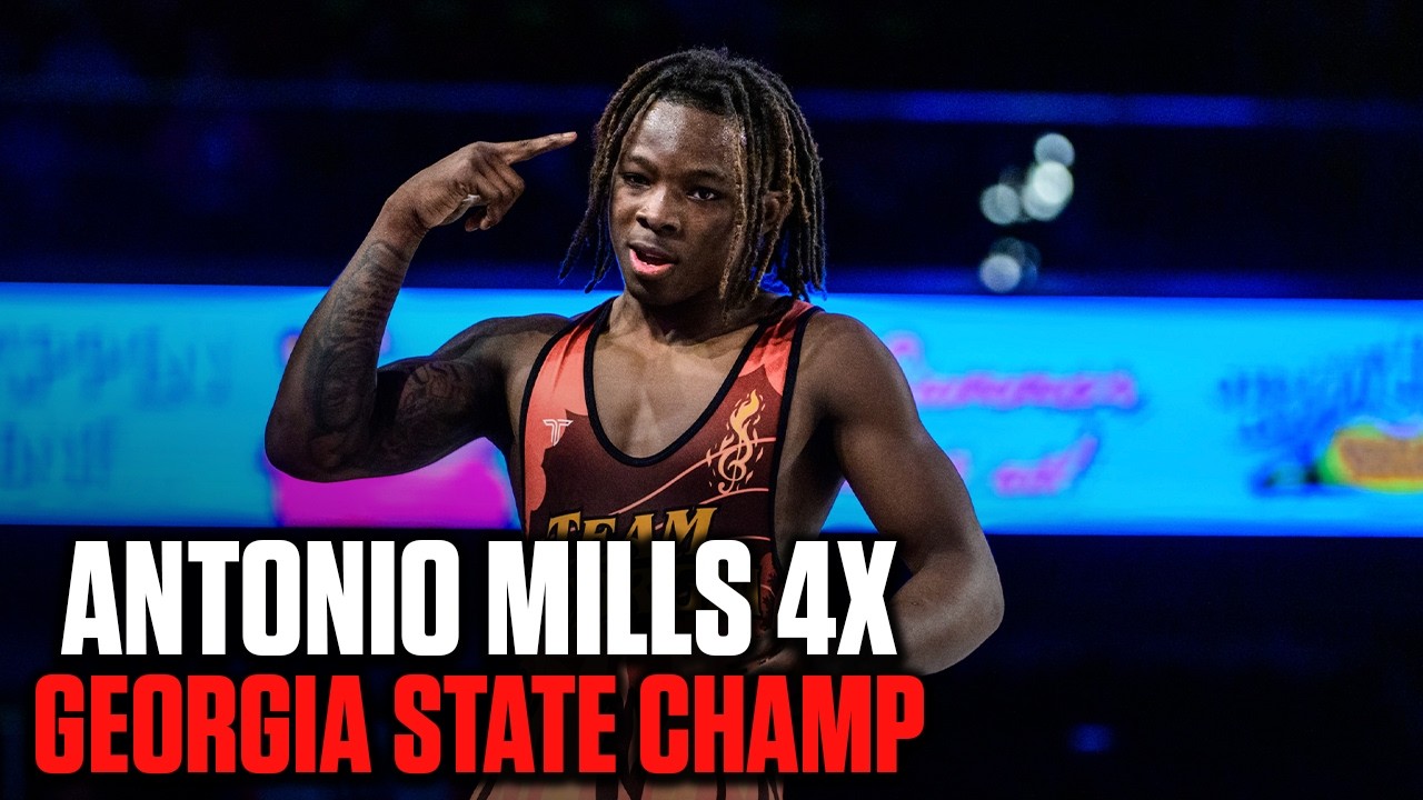 Antonio Mills Full Run To Win 4th Georgia State Wrestling Title