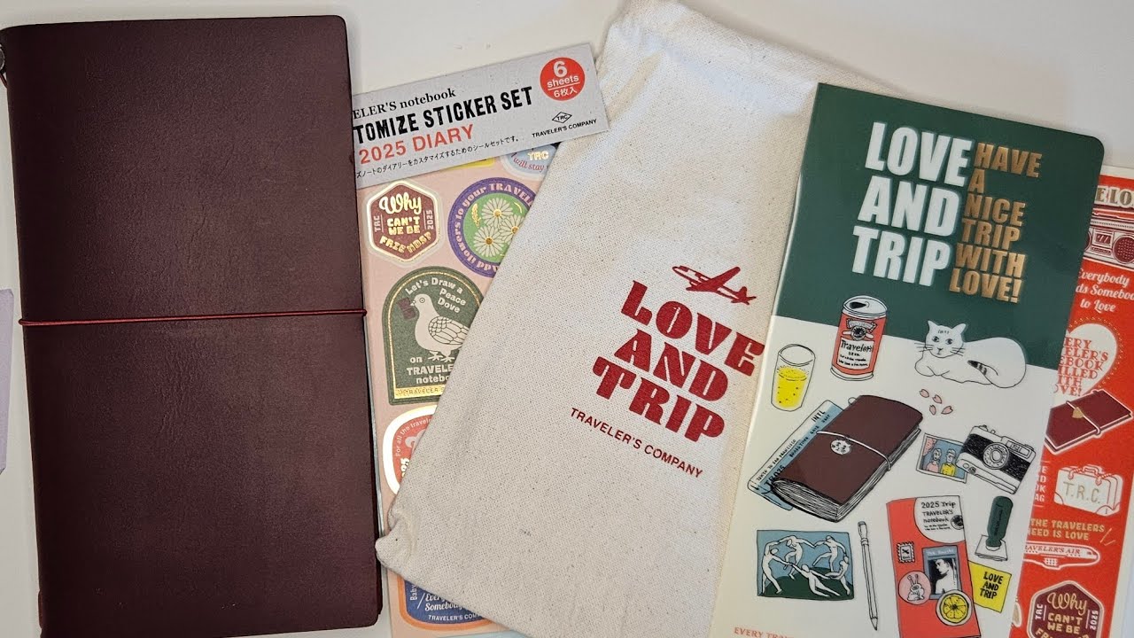 Travelers Notebook Love and Trip 2025 limited Edition Unboxing