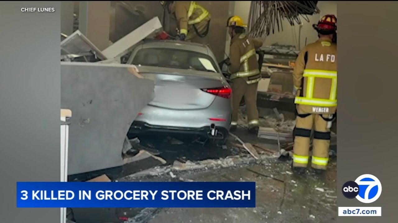 2 employees, customer killed after car crashes into 99 Ranch Market in Westwood