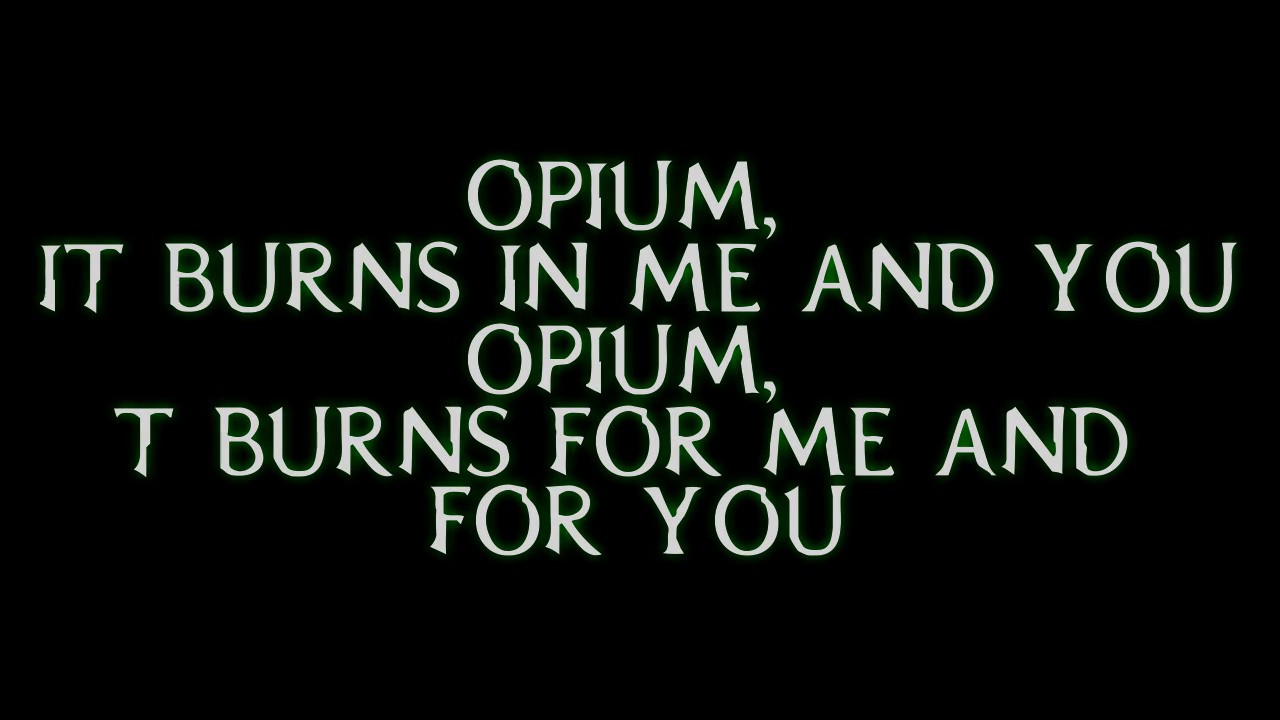 Moonspell - Opium Lyrics