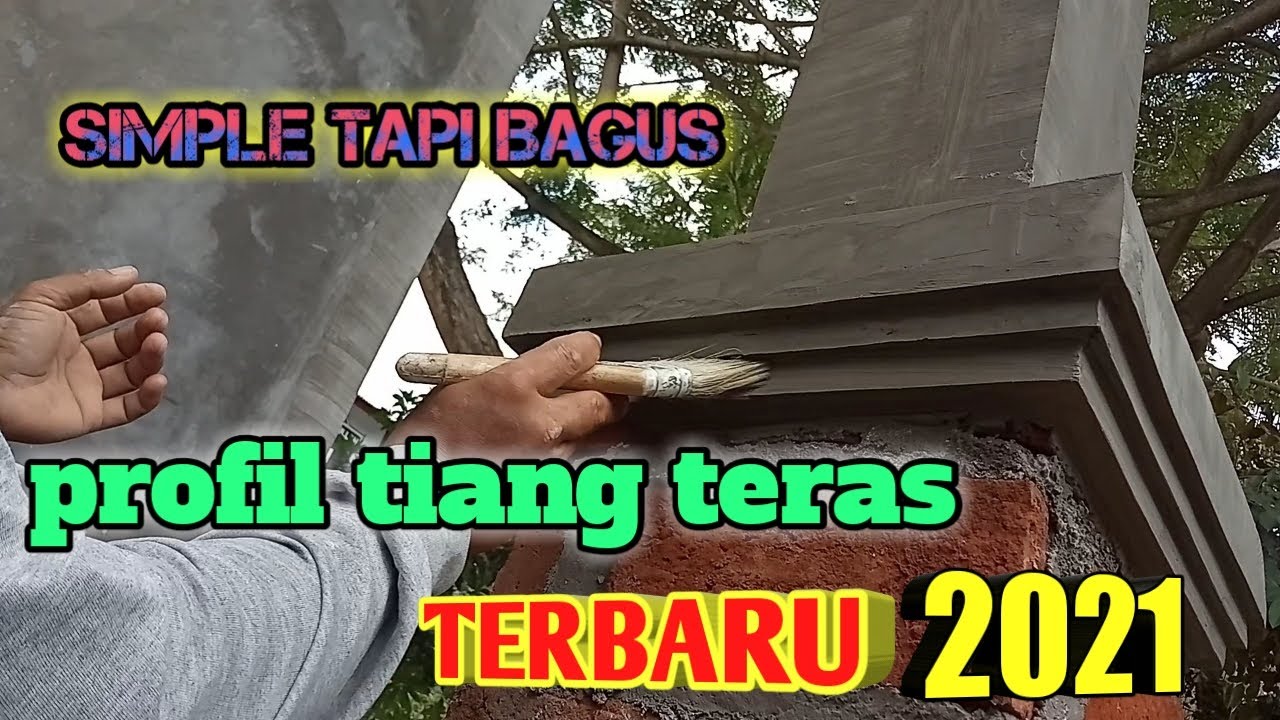 Cara membuat profil tiang teras rumah