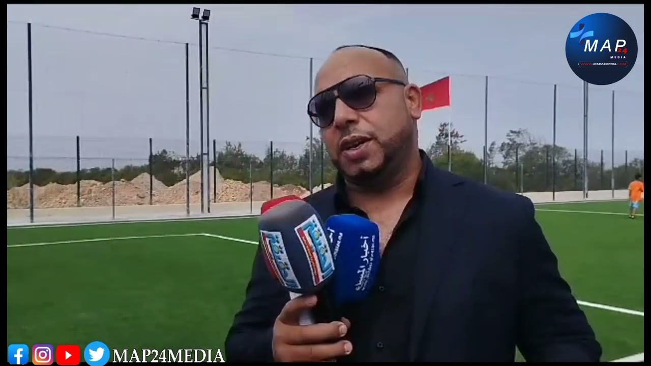 عامل إقليم النواصر..إفتتاح ملاعب القرب..منطقة ڤيكتوريا أولاد صالح