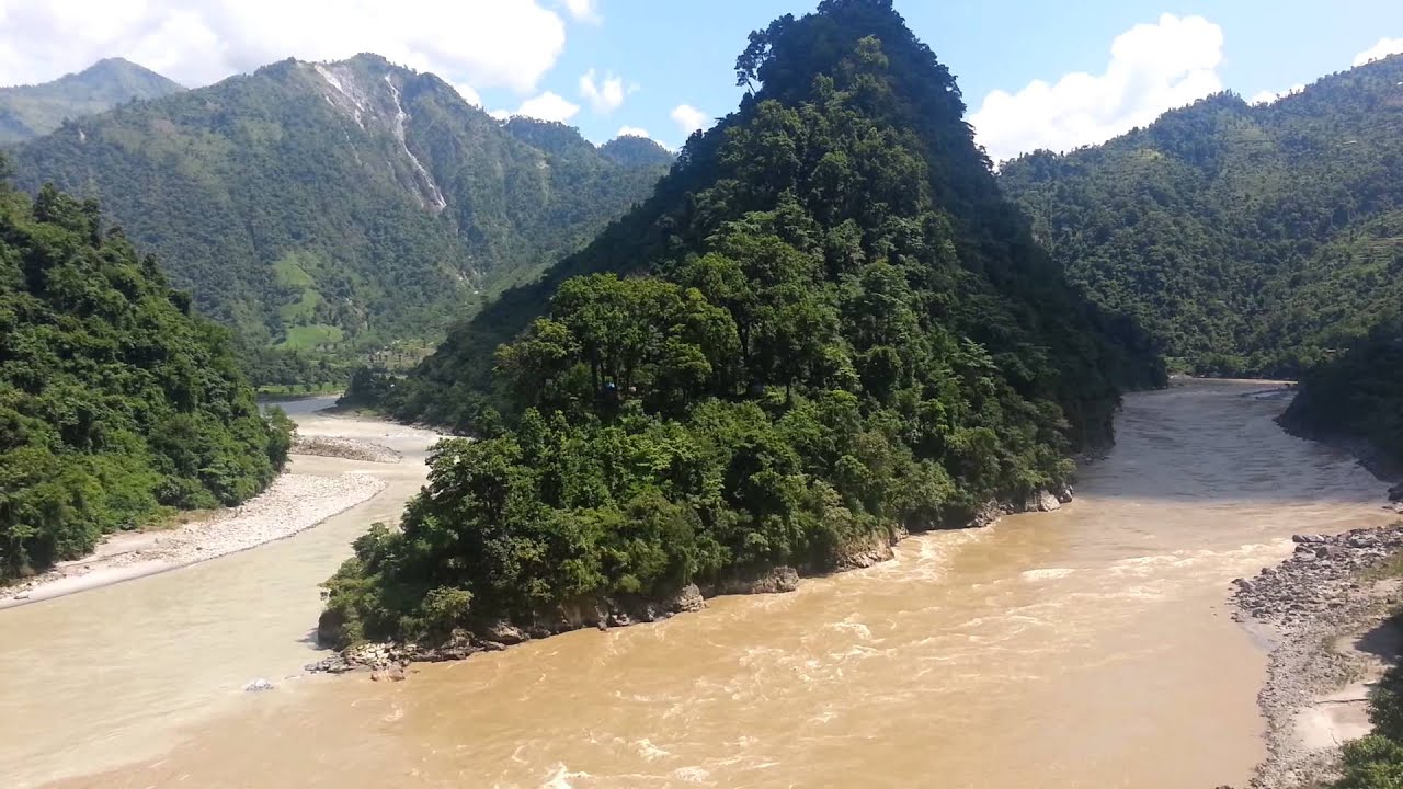 Confluence of Seti River and Trishuli River