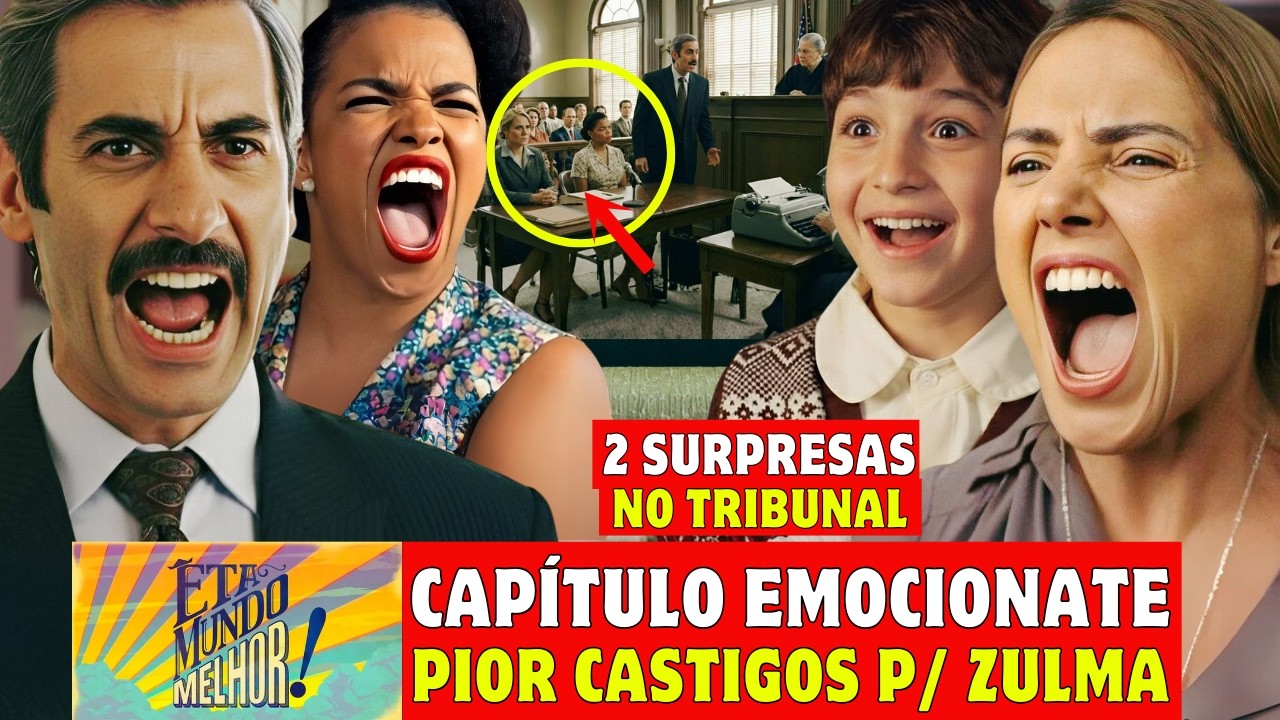 ÊTA MUNDO MELHOR! - SEGUNDA 16/10 2 PROVAS FAZ ARAÚJO  SALVAR DITA E FERRAR ZULMA Resumo Novela