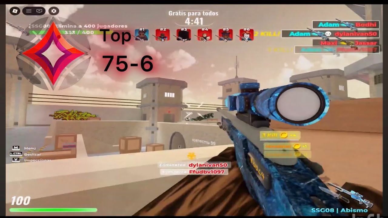 [FPS] Sniper Arena TOP player play on stream :