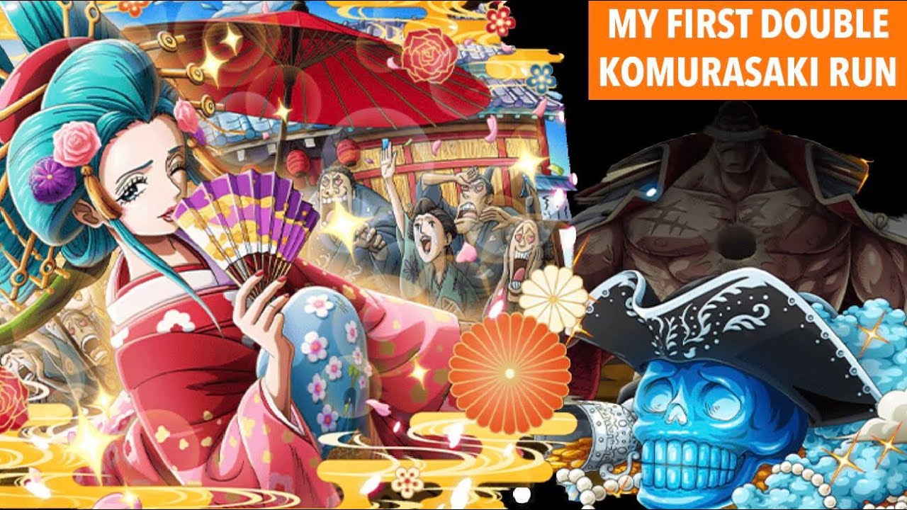 My FIRST double Komurasaki run vs Whitebeard Super Evolution Island OPTC 小紫 vs 誇り高き勇姿 星11 トレクル
