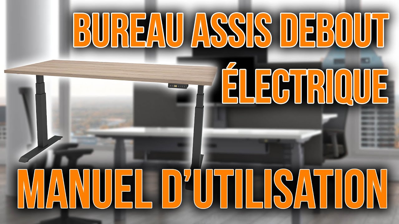 📖🔌 Manuel d'Utilisation : Bureau Assis-Debout &Eacute;lectrique 🖥️⬆️⬇️