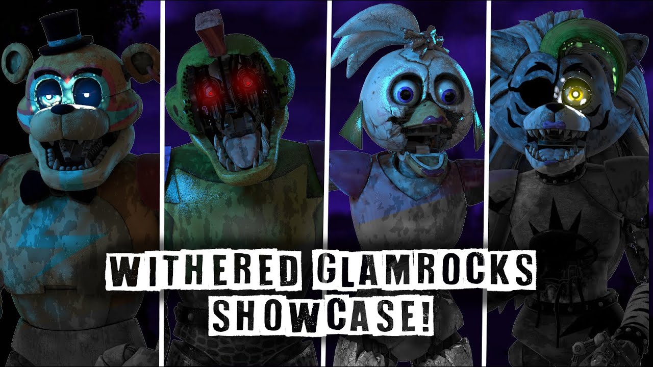 [C4D/FNAF] Withered Glamrocks Showcase !!