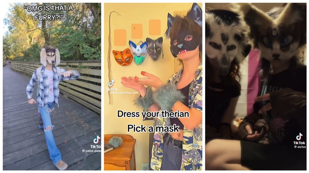 Therian Tiktoks pt.3 cause you can't decide how to decorate your new masks (read desc)