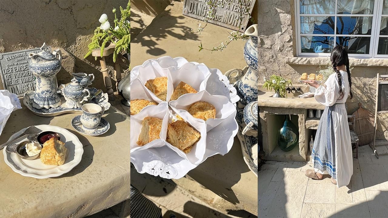 빈티지마당에서 스콘 만들기