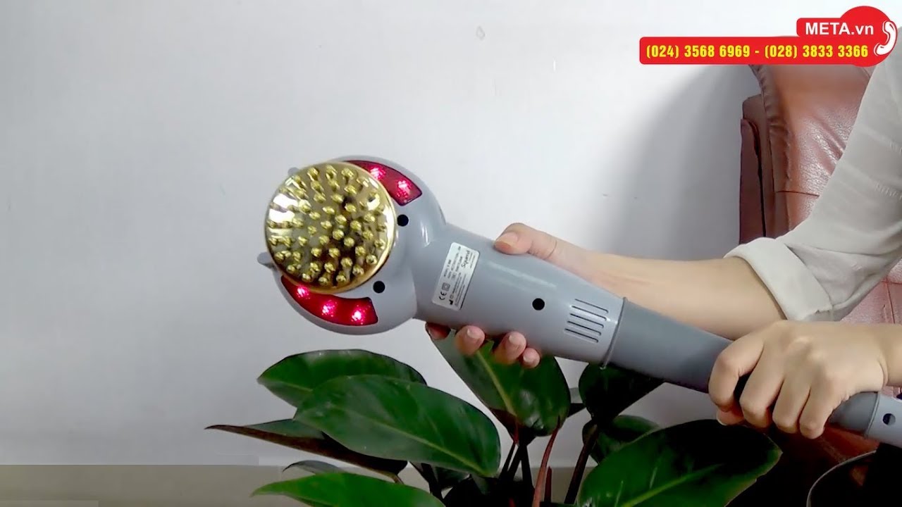 Máy massage cầm tay 7 đầu nhập khẩu Hàn Quốc Squirrel V-999, massage toàn thân hiệu quả