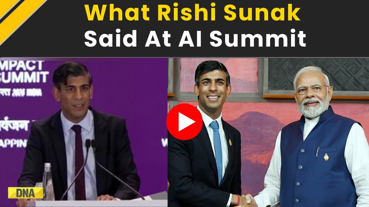 AI Summit: Rishi Sunak Praises India’s Digital Infrastructure At AI Summit | AI Summit 2026