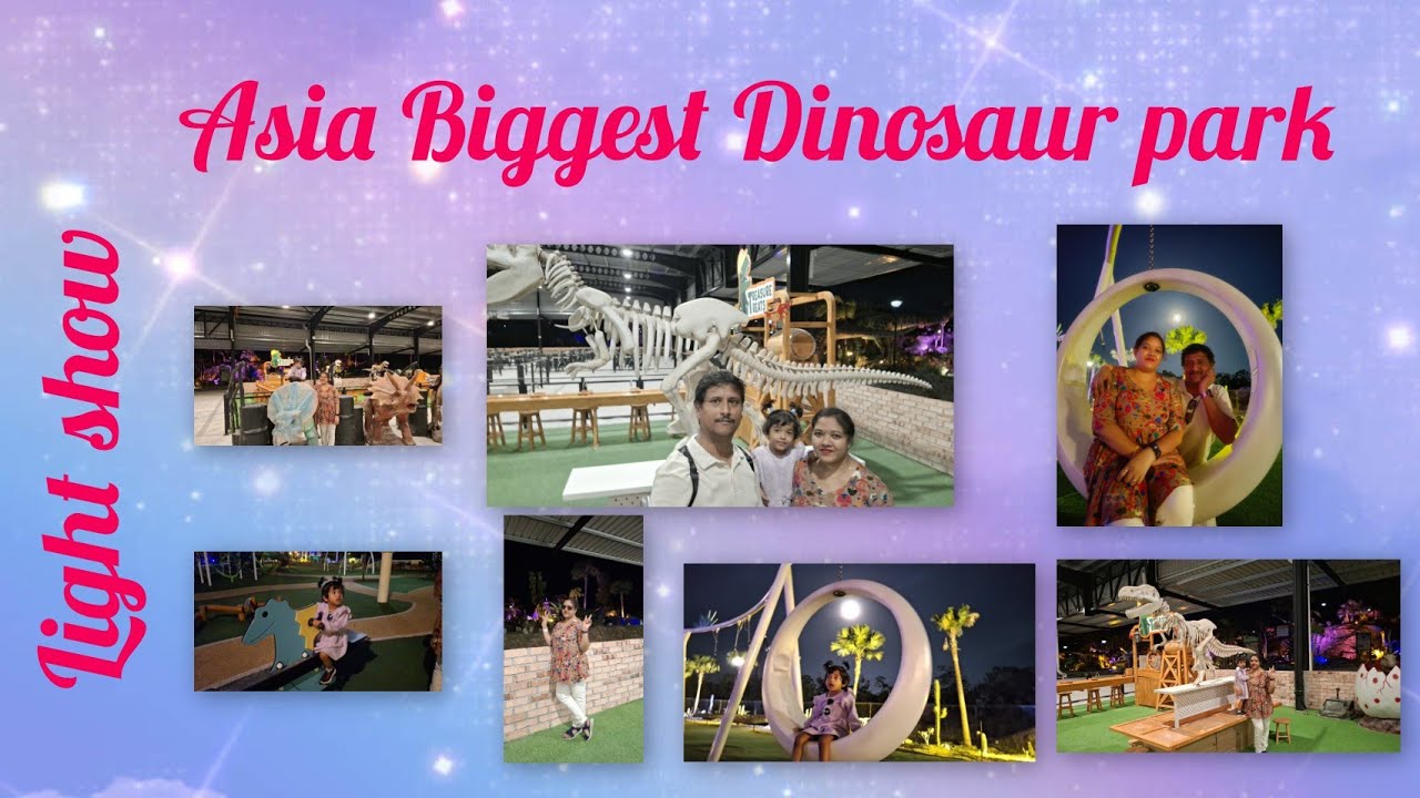 Asia’s Biggest Dinosaur Park 🦖|Magical Lights Show at Monkey Canopy Resort| Family Fun with friends 