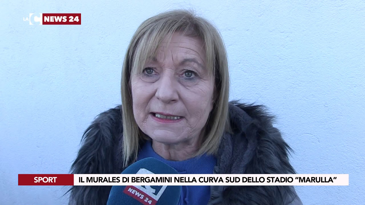 IL MURALES DI BERGAMINI NELLA CURVA SUD DELLO STADIO &ldquo;MARULLA&rdquo;