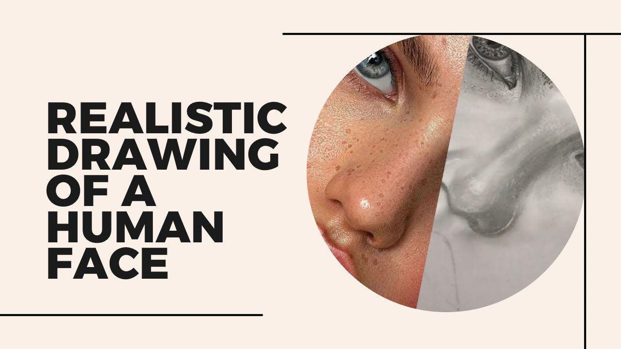 I tried drawing a realistic human face for the first time