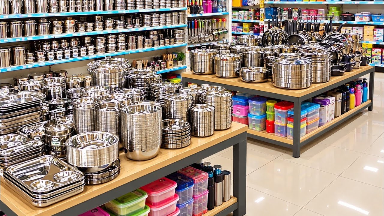 🤩 D MART 2026/Cheapest priceClearance sale all kitchen steel household items! 80%off, new variety,