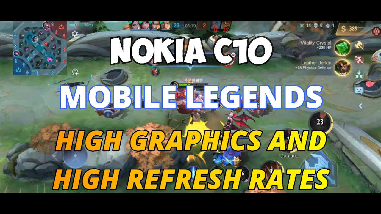 Mobile Legends in Nokia C10