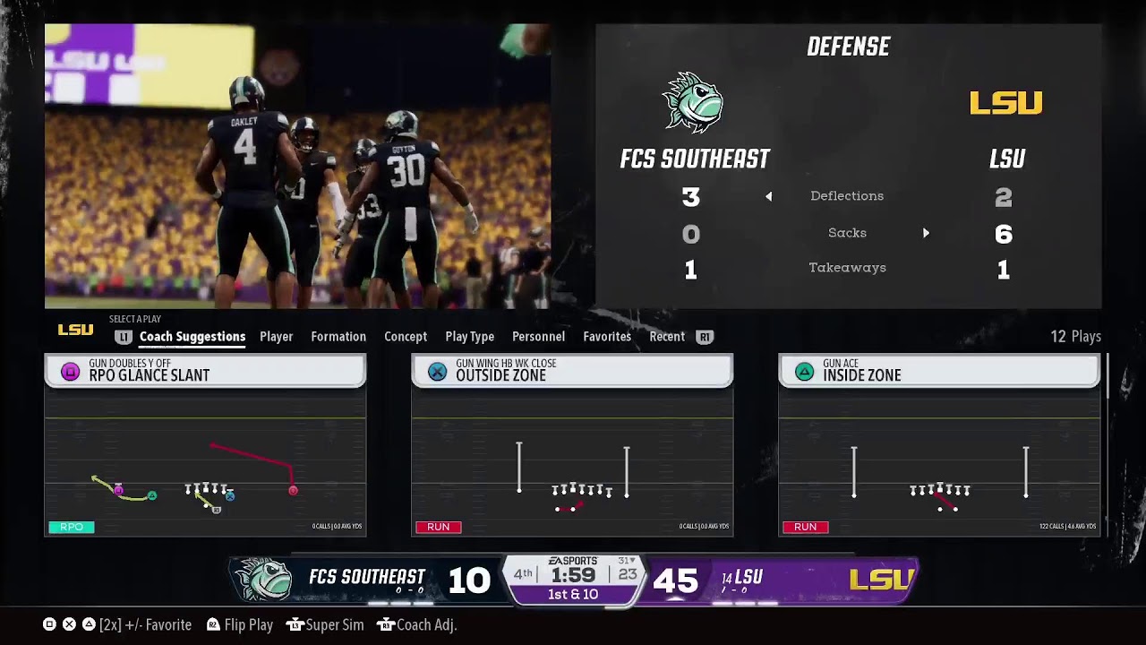 CFB 26 LSU 2043 Season Week 3