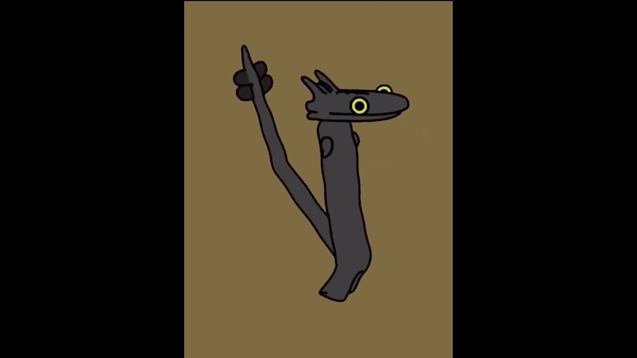 Toothless dancing to Driftvel City but it&rsquo;s 3D #shorts