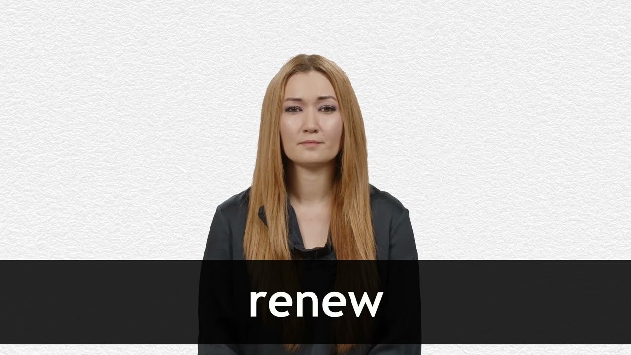 How to pronounce RENEW in American English