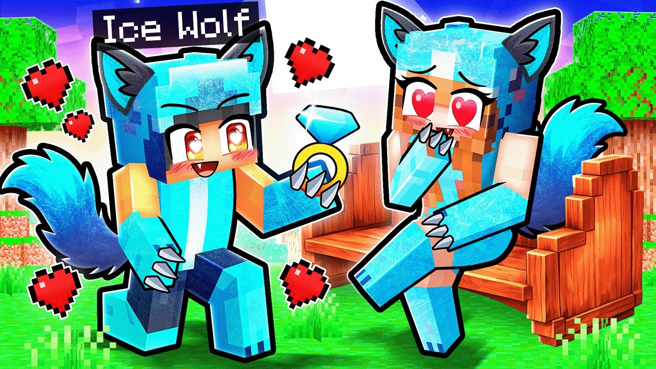 The Alpha Ice Wolf PROPOSES In Minecraft!