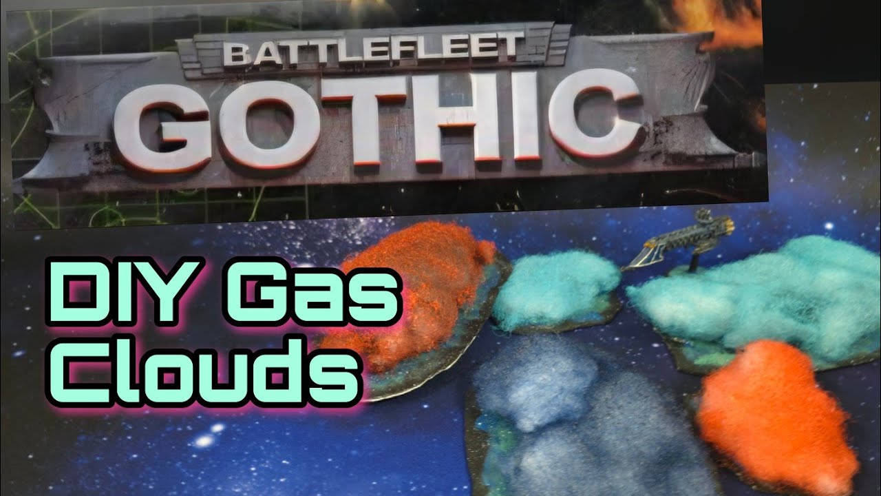 Самодельный космический ландшафт для Battlefleet Gothic | Простой урок по созданию газового облака