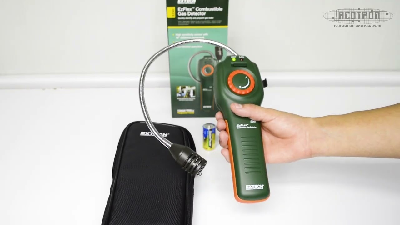 Cómo usar el detector de gases combustibles - Extech Modelo EZ40