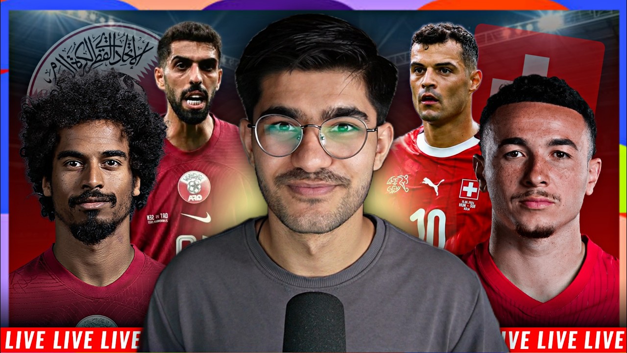 Qatar vs Switzerland World Cup 2026 WATCHALONG LIVESTREAM