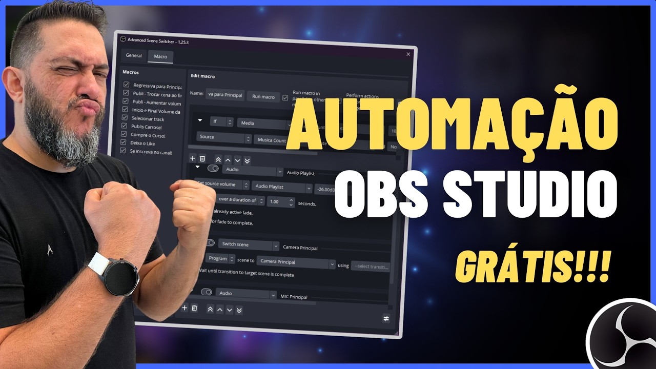 COMO AUTOMATIZAR SUA LIVE no OBS Studio - Usando o Advanced Scene Switcher (Cenas, Áudio, Countdown)