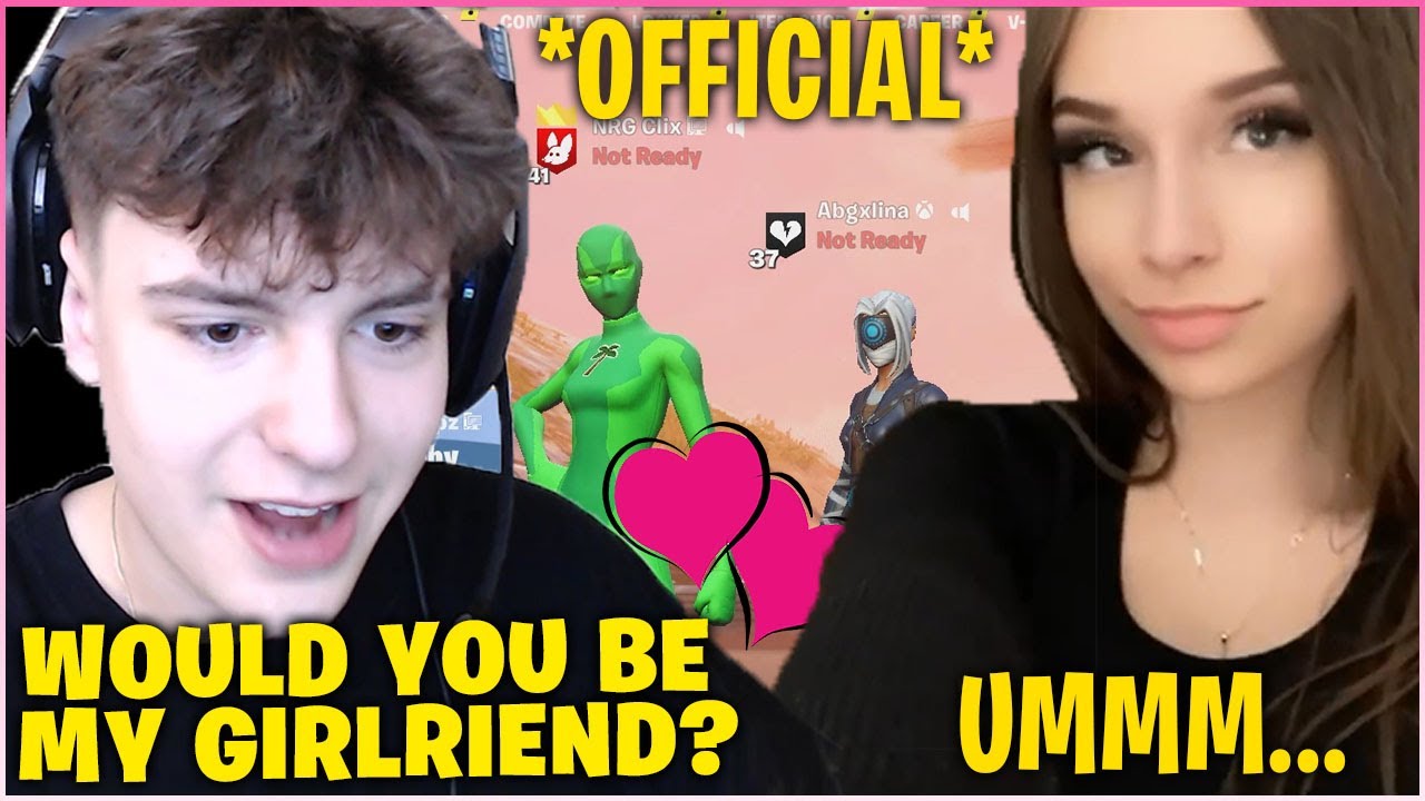 CLIX FINALLY Ask LINA To Be His GIRLFRIEND On Live Stream! (Fortnite Funny Moments)