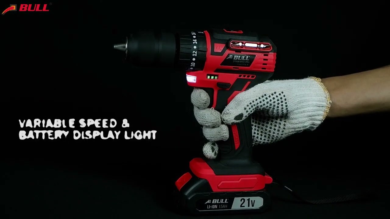BULL Cordless drill Bor baterai BL26LI 2speed