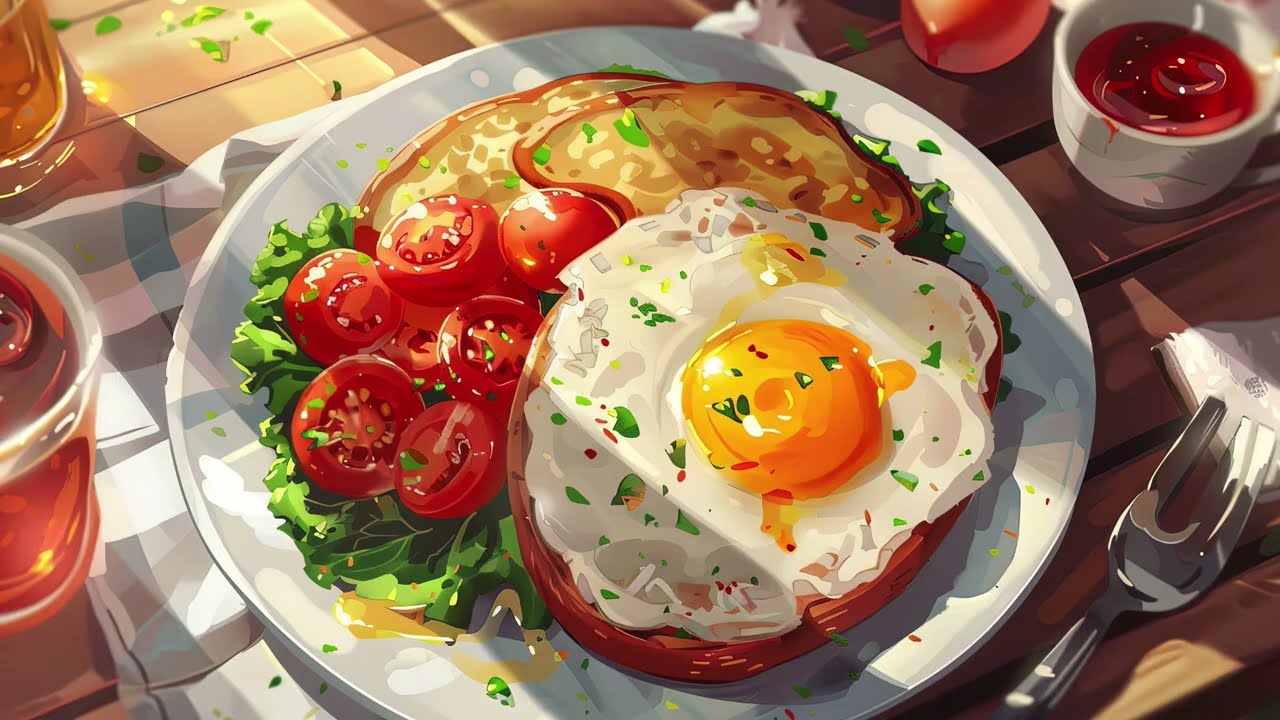 おいしい朝食ができるまでの調理音【asmr/聞き流し/寝起きbgm/1時間】