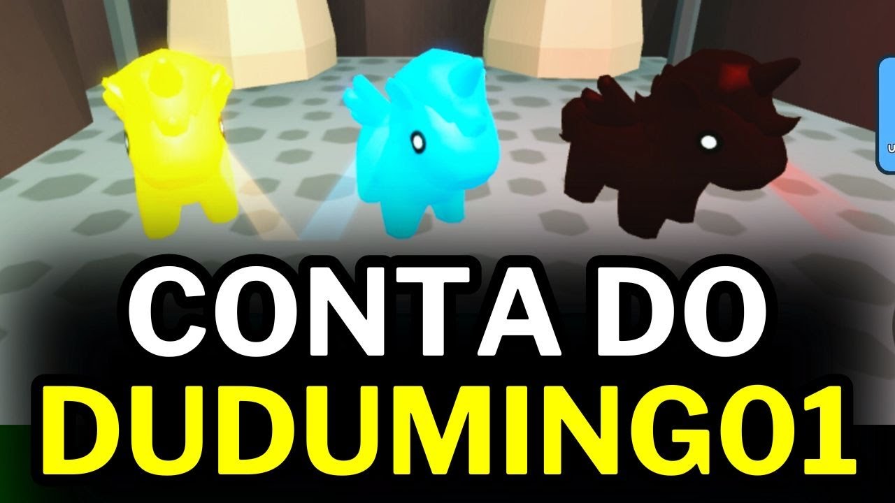 🔴ROBLOX - COLLECT ALL PETS - VEJA COMO ESTÁ A CONTA DO DUDU 