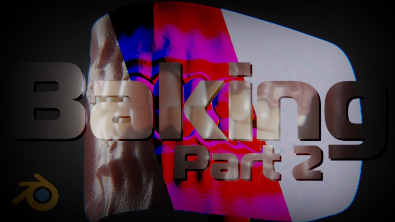 [Mouth modelling in blender] 10. Texture Baking part 2