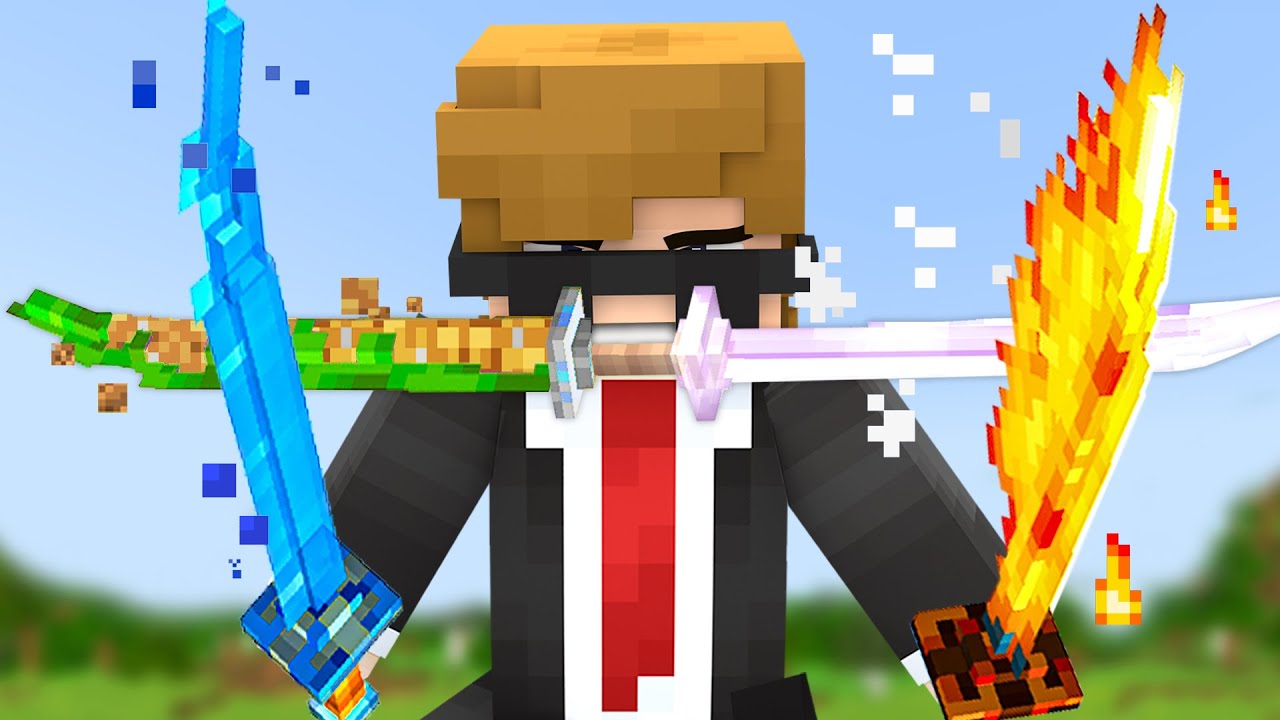 Создание элементальных мечей в Minecraft