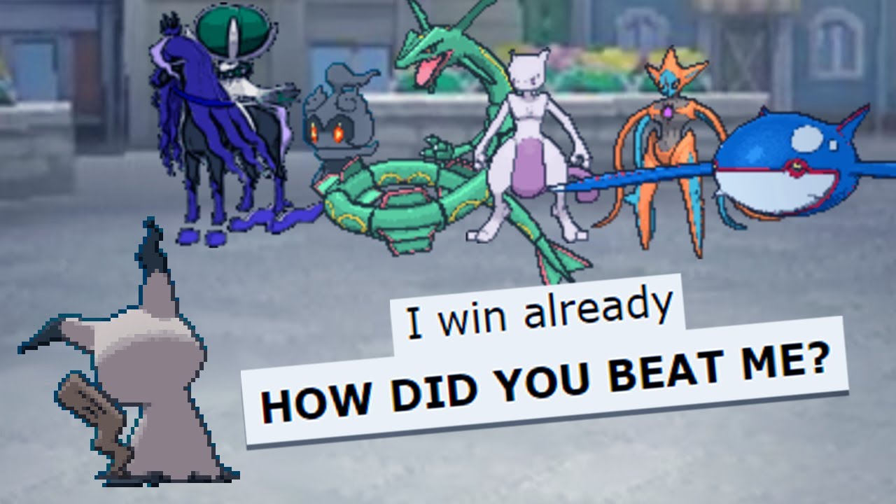 EPIC SHINY MIMIKYU pokemon showdown SWEEP