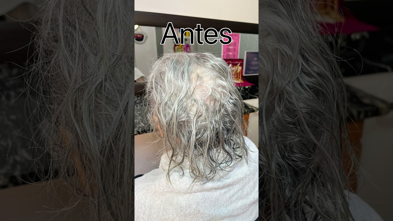 Corte e selagem em cabelo grisalho oque voc&ecirc;s acharam? 😍 #grisalhas #cortedecabelo #selagem #hair