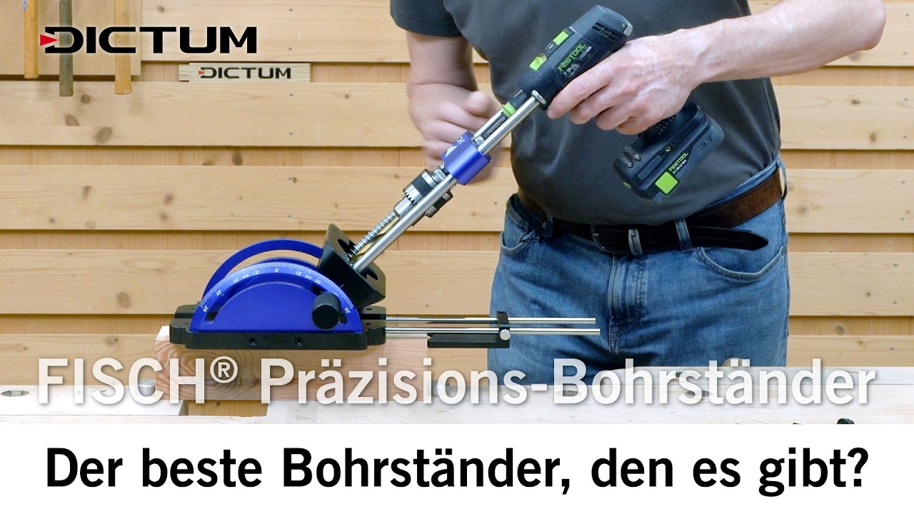 FISCH Präzisions-Bohrständer - der beste Bohrständer, den es gibt? #dictum #fischtools