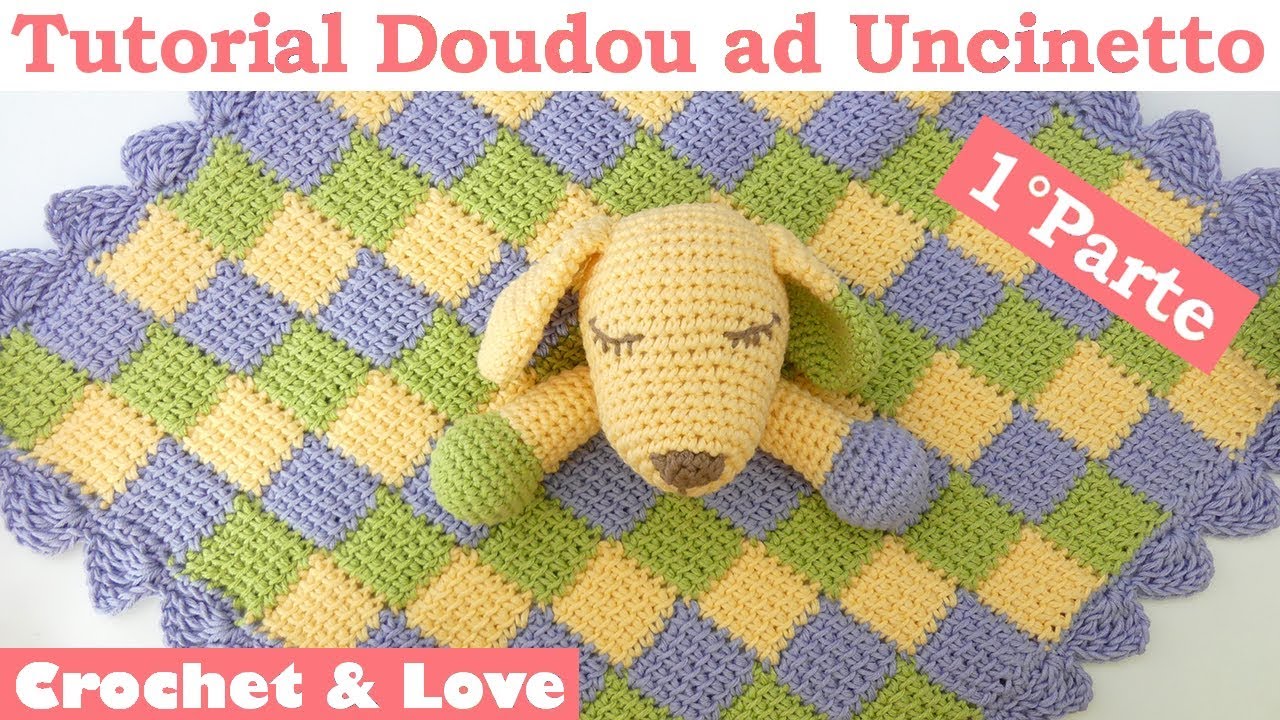 Copertina da Compagnia ad uncinetto o Doudou 1°Parte (Testa ed orecchie)