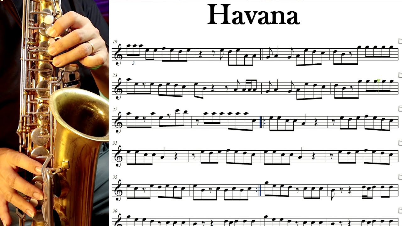 Havana - Partitura - Sax Alto