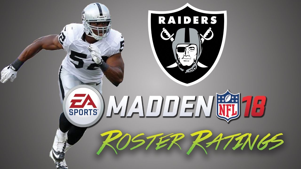 Official Raiders | MADDEN 18 | Roster Ratings!!!