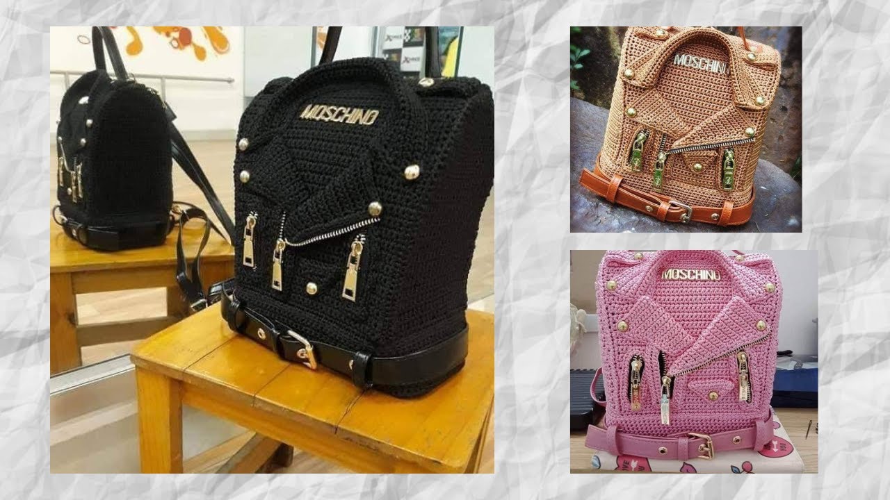 crochet tutorial bolso facil  Moschino how to bag Moschino (subtittles several lenguage)