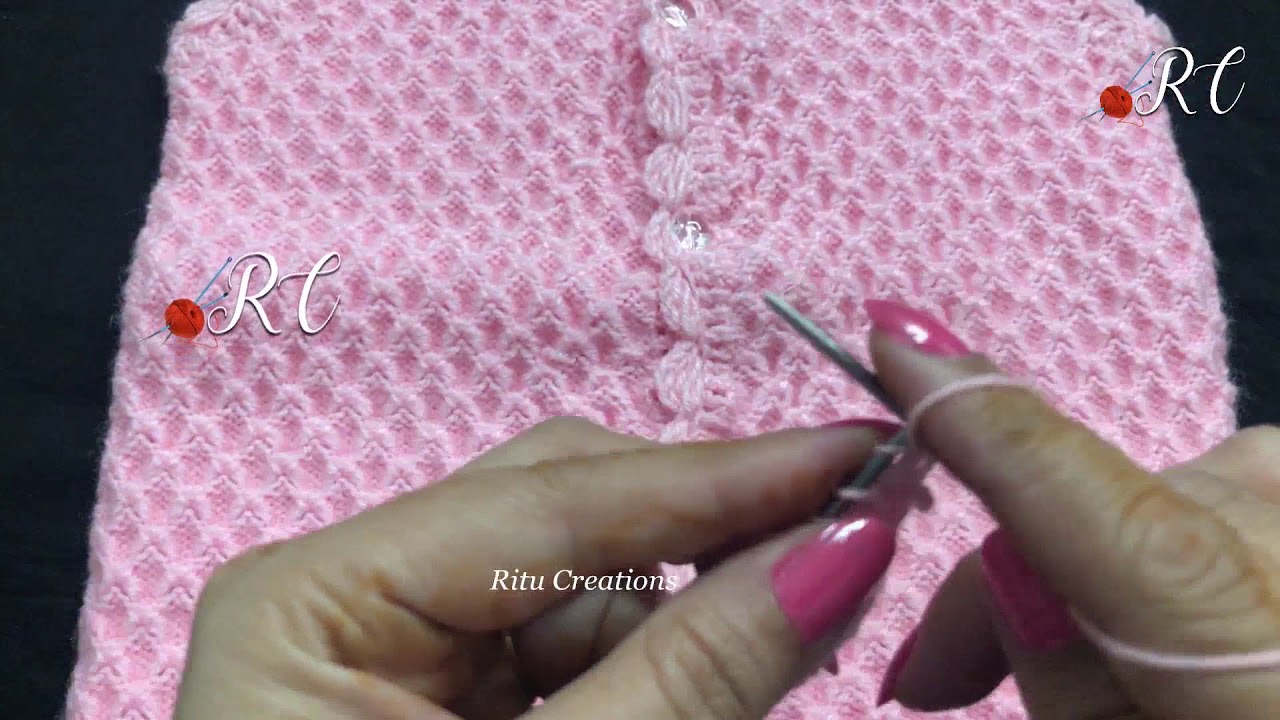Knitting Baby Sweater Design no #168 ( बहुत ही आसान डिज़ाइन ) || Sweater Patterns video ||