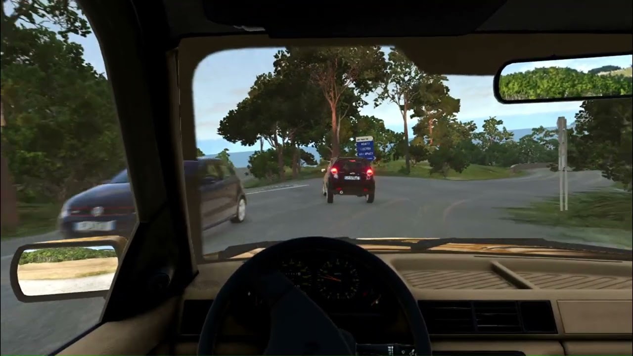 Sunset cruise in Italy with small french car- Beamng Drive