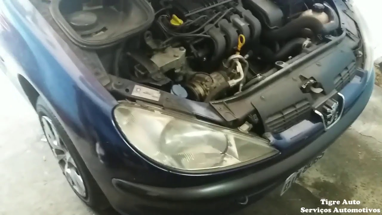 Peugeot luz óleo piscando problema solucionado / simples troca de óleo